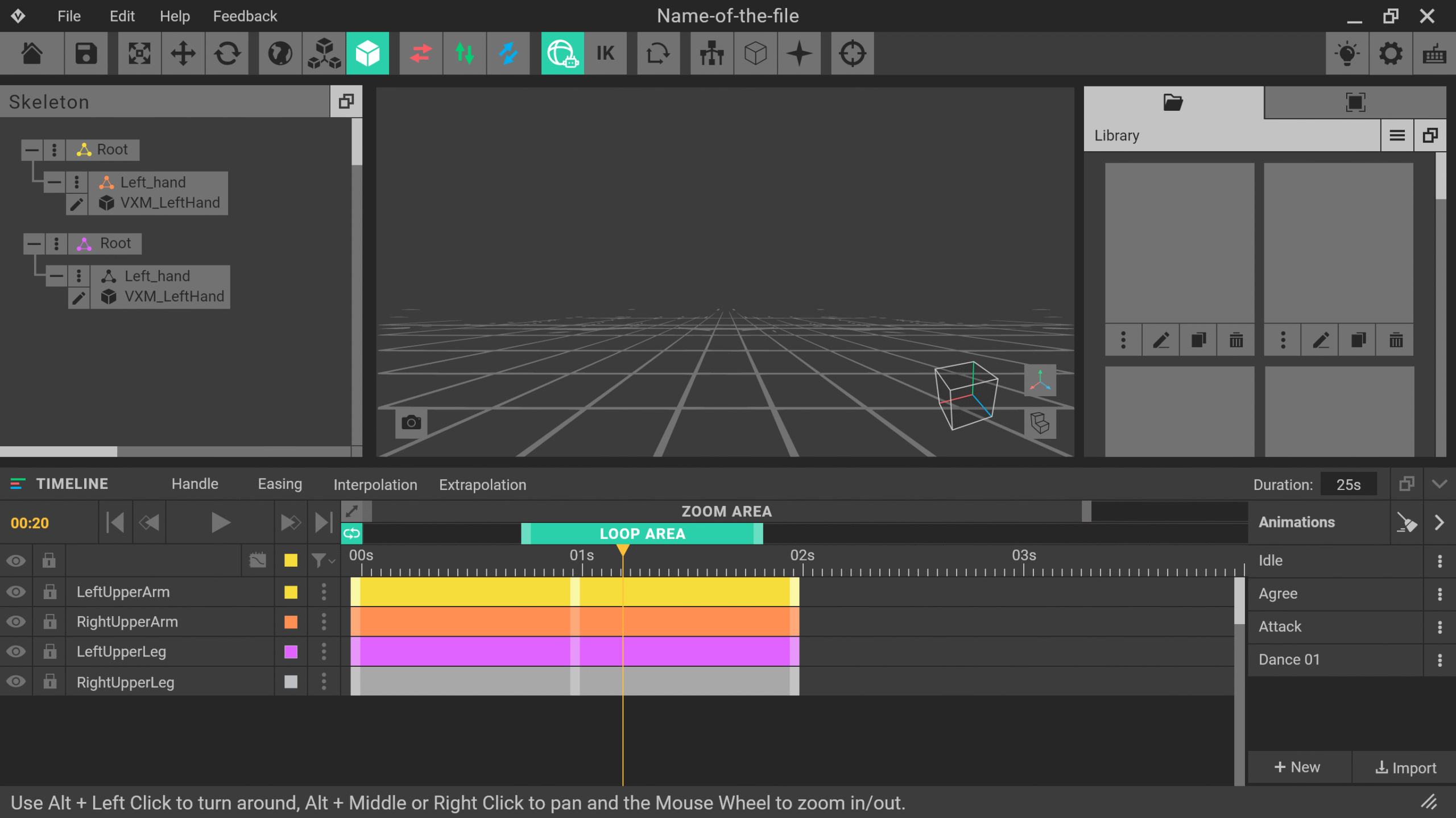 Animator- Gray theme (skeleton focused)