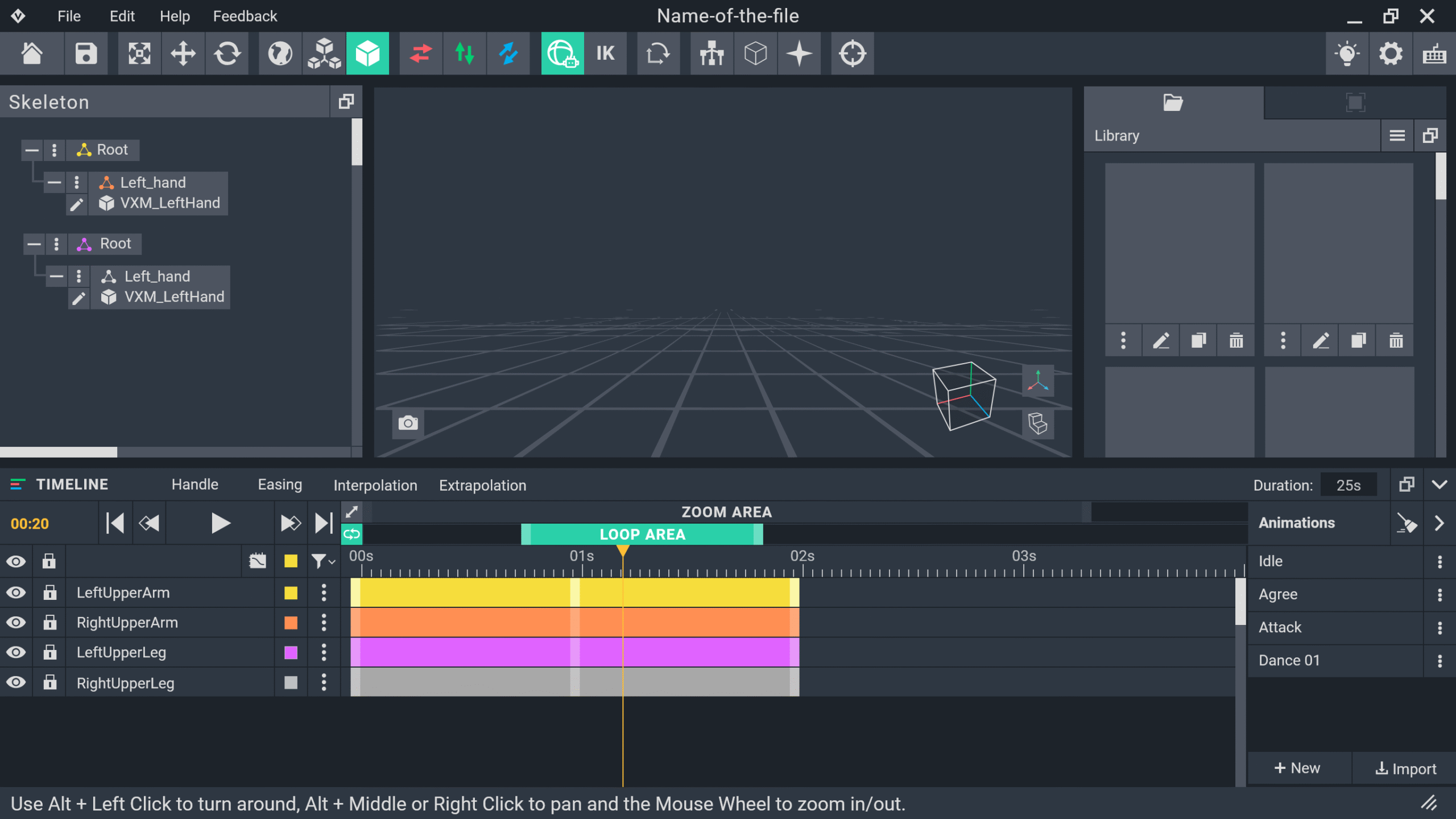 Animator- Mid-Dark theme (skeleton focused)