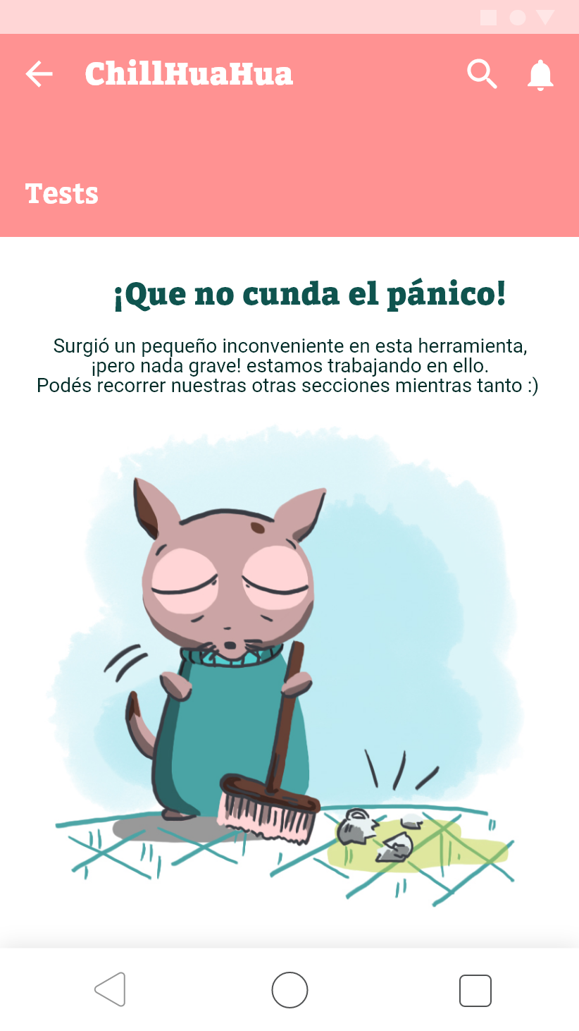 Error de sección app