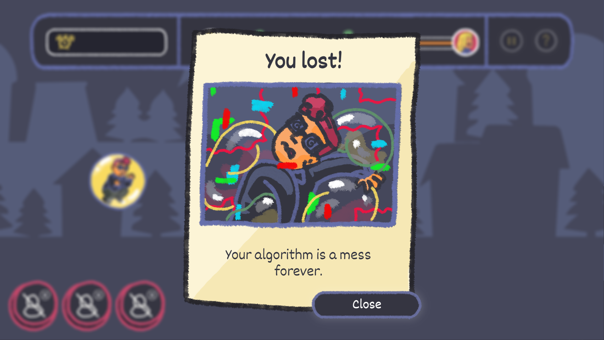 Game Over: You lost!