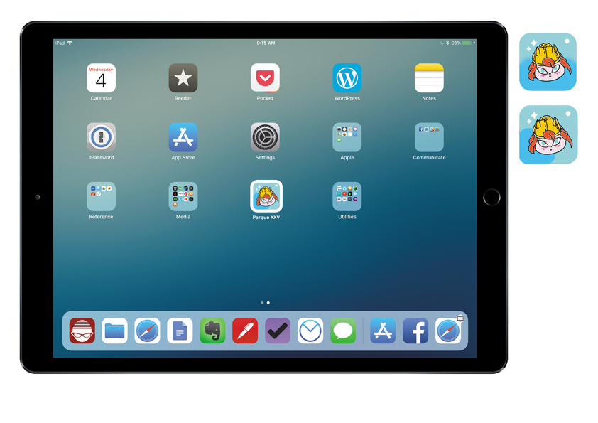 PARQUE XXV: Tablet Icon