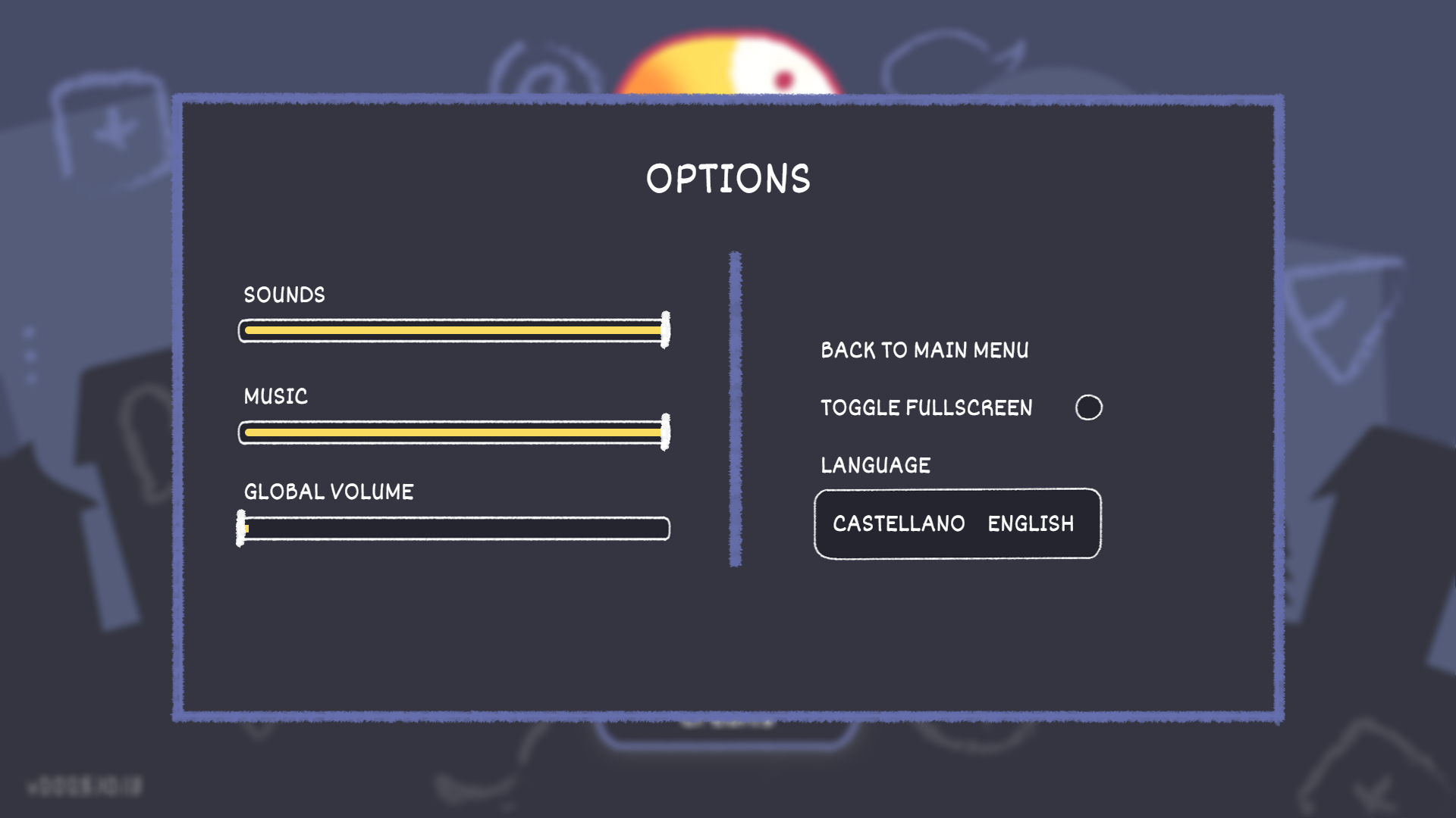 Options Screen