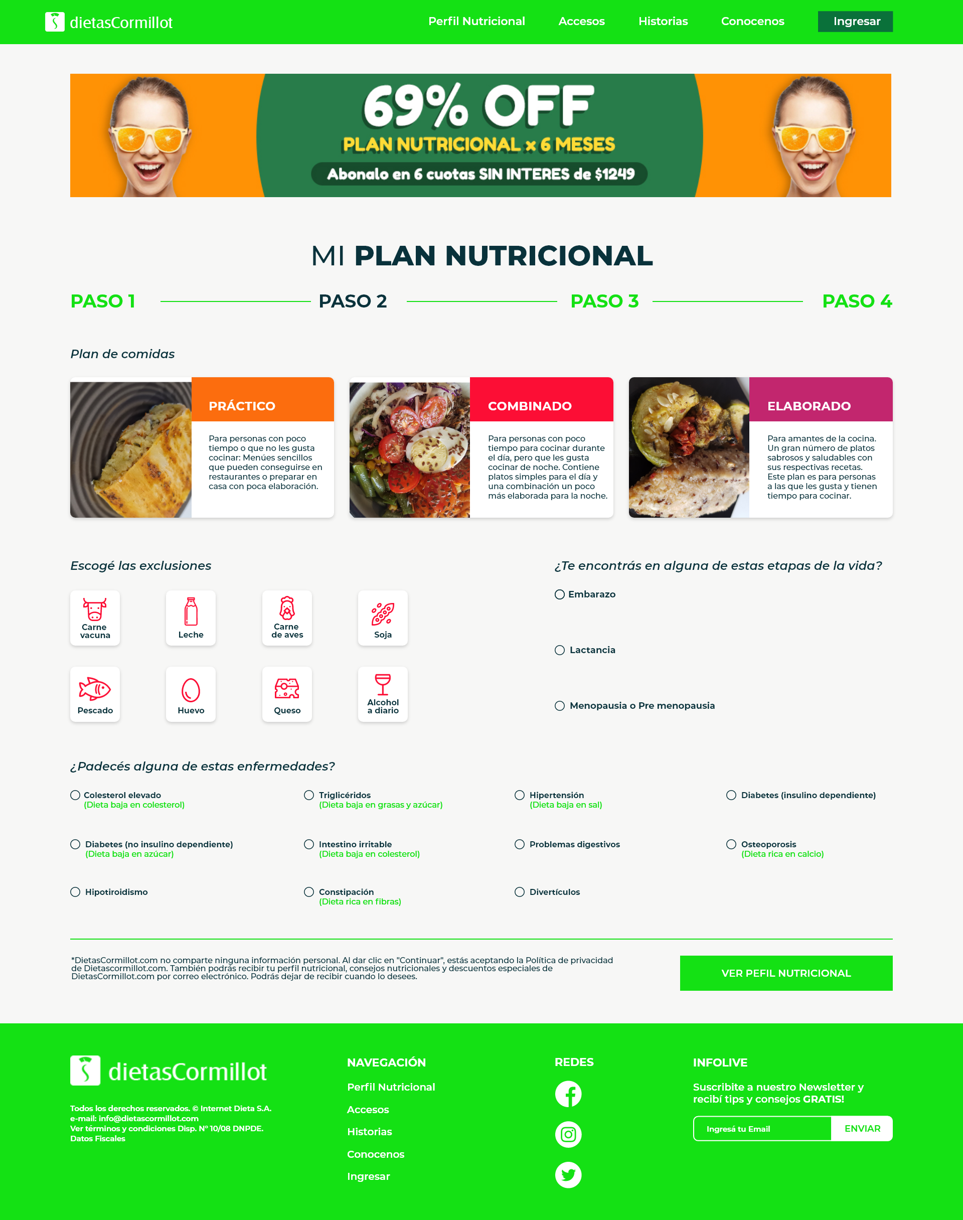 Registro Perfil Nutricional – 2